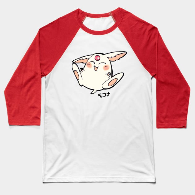 I draw white mokona modoki with japanese name / xxx holic Baseball T-Shirt by mudwizard